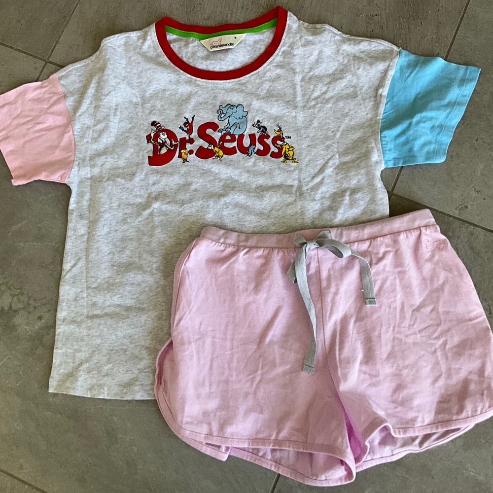 Dr Seuss Shorts and T-shirt PJ Set